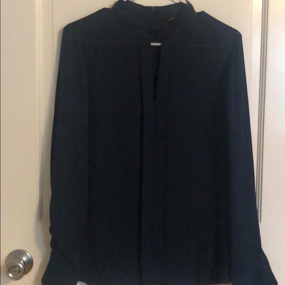 Navy Blue Blouse